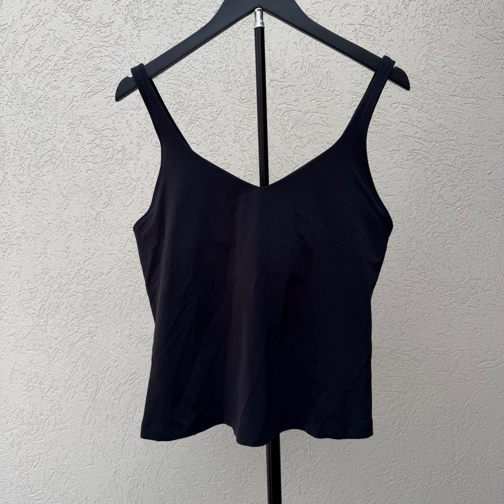 Lululemon Align Waist Length Tank Top Black Nulu Size 14 EUC - Picture 14 of 16